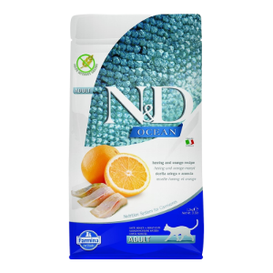 Farmina N&D Cat Adult Ocean Grain Free Herrring & Orange 3.3lbs