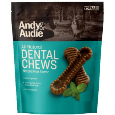 Andy & Audie Medium Dental Dog Chew : 14 Pack 12 oz