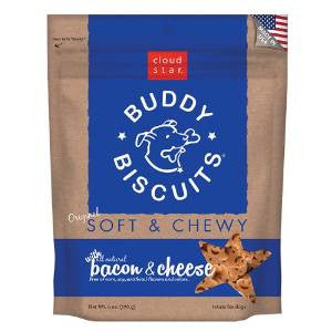 Buddy Biscuits Soft & Chewy Bacon & Cheese Dog Treats: 6 oz