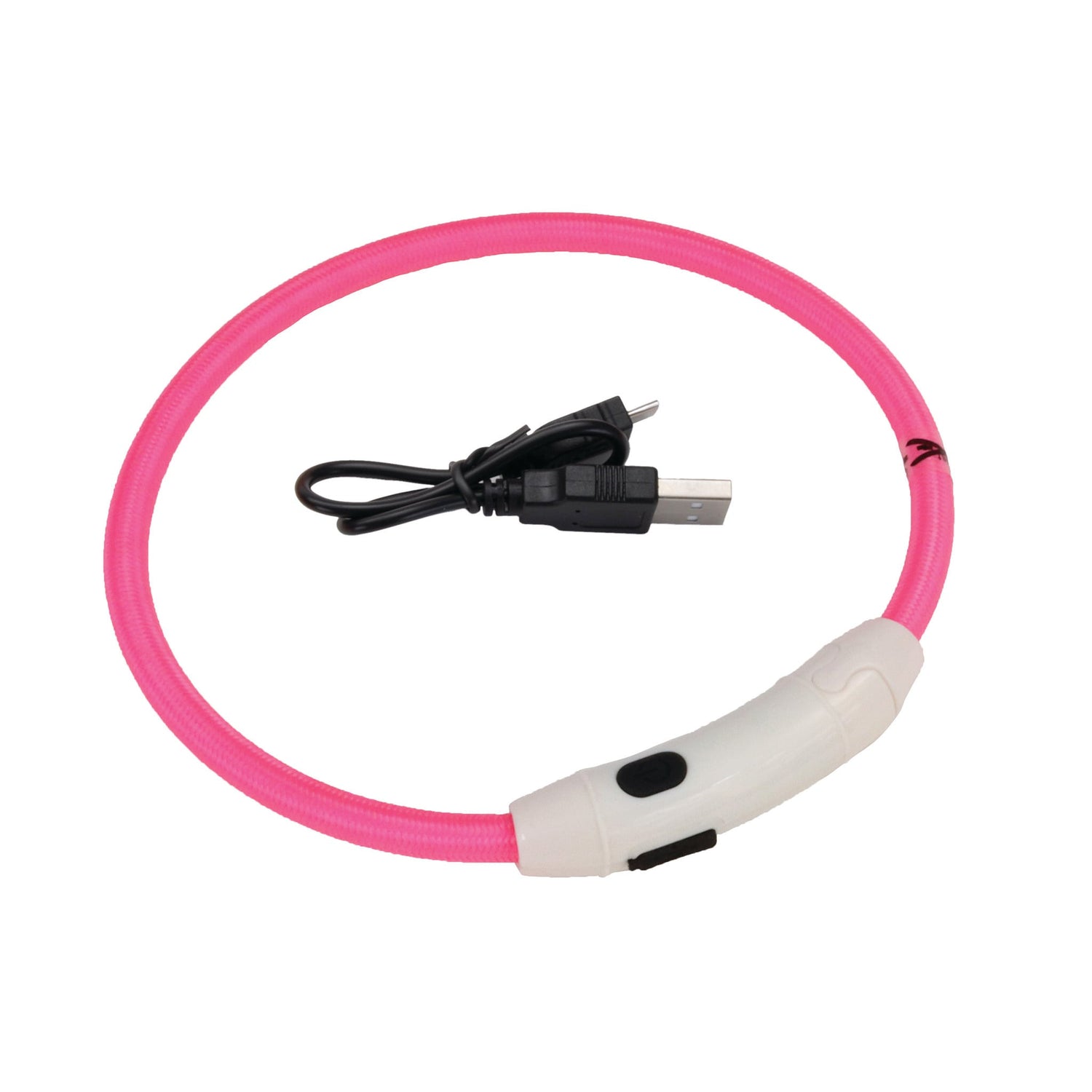 USB Light Up Neck Ring Pink: 24in