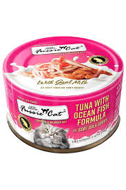 Fussie Cat Premium Tuna Ocean Fish Goat Milk Canned Cat Food: 2.47oz