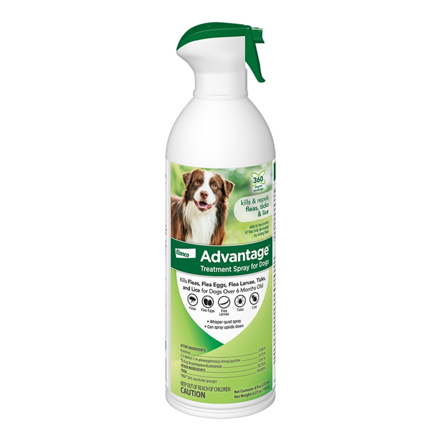 Advantage Flea and Tick Treatment Spray for Dogs, 8 Oz