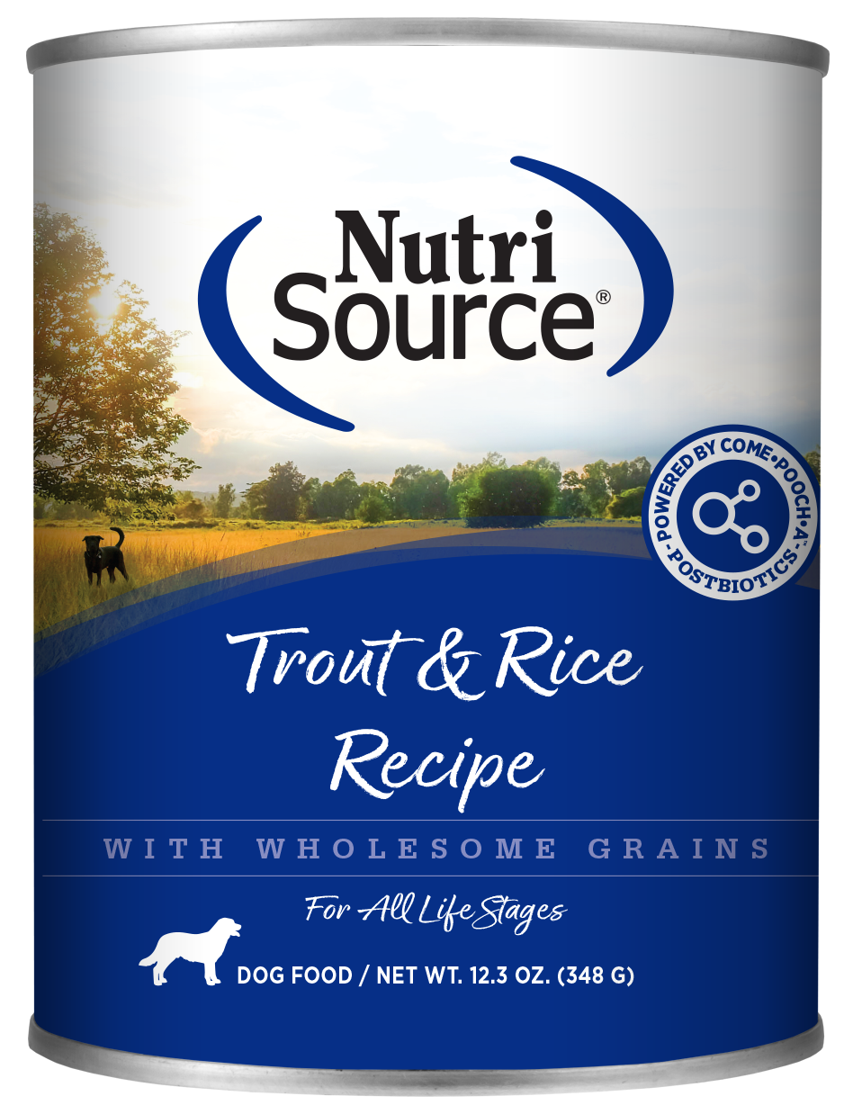 NutriSource Trout & Rice Wet Dog Food