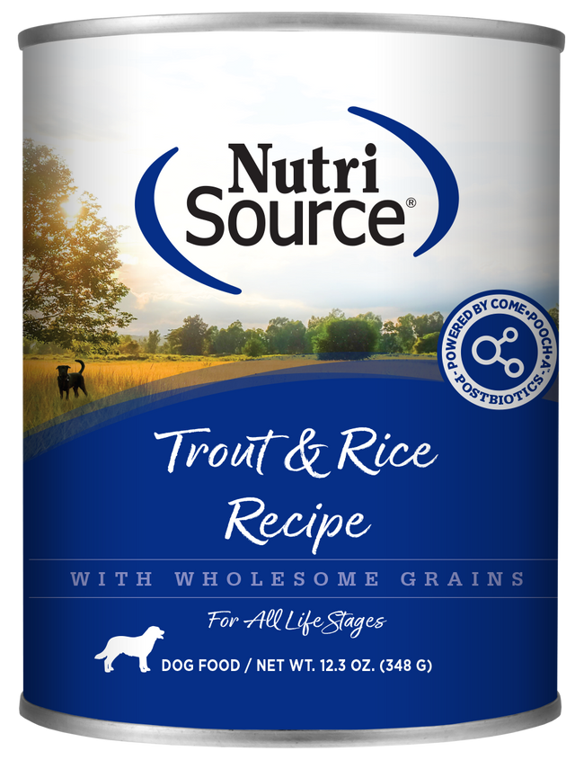 NutriSource Trout & Rice Wet Dog Food