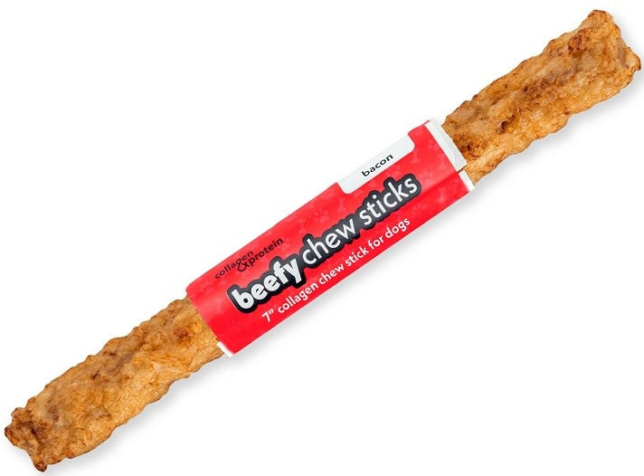 Frankly Bacon Collagen Chew Dog Treat: 7"