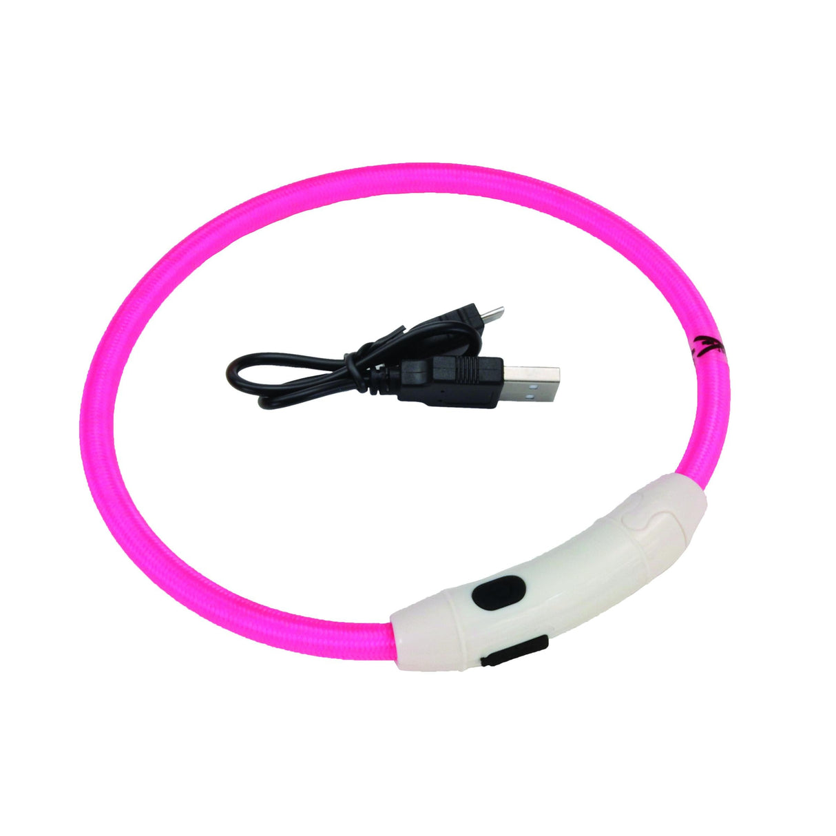 USB Light Up Neck Ring Pink: 16in