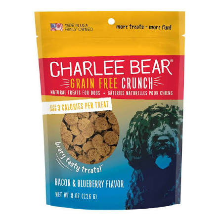 Charlee Bear Grain Free Crunchy Dog Treats: 8 oz