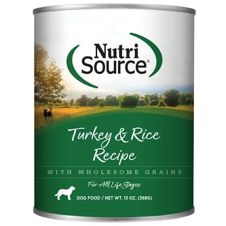 Nutrisource Whole Grain Canned Dog Food: 12.3 oz