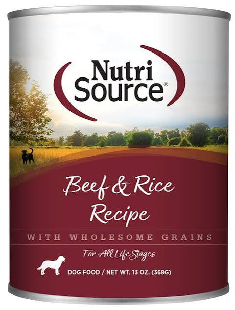 Nutrisource Whole Grain Canned Dog Food: 12.3 oz