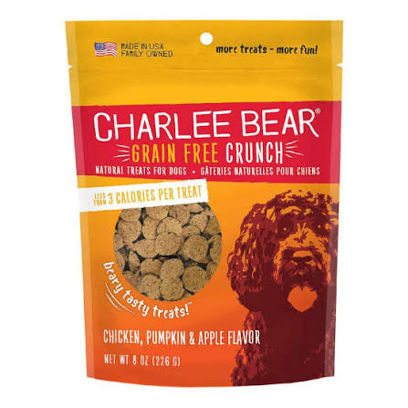 Charlee Bear Grain Free Crunchy Dog Treats: 8 oz