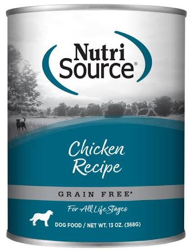 Nutrisource Grain Free Canned Dog Food: 12.3 oz