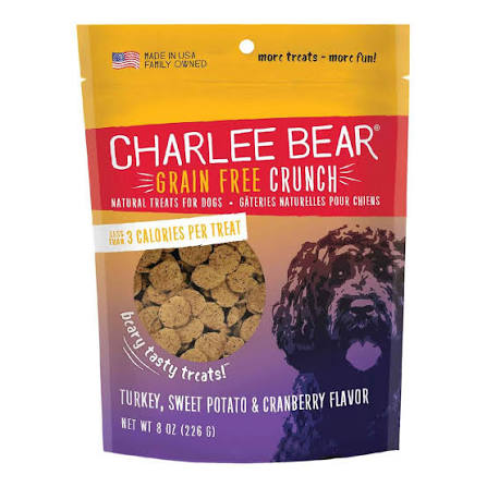 Charlee Bear Grain Free Crunchy Dog Treats: 8 oz