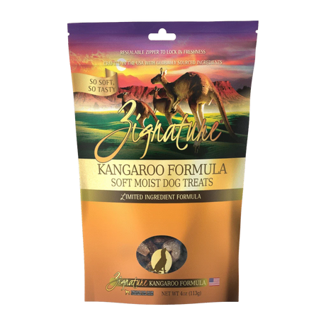 Zignature Soft Moist Grain Free Dog Treats: 4 oz