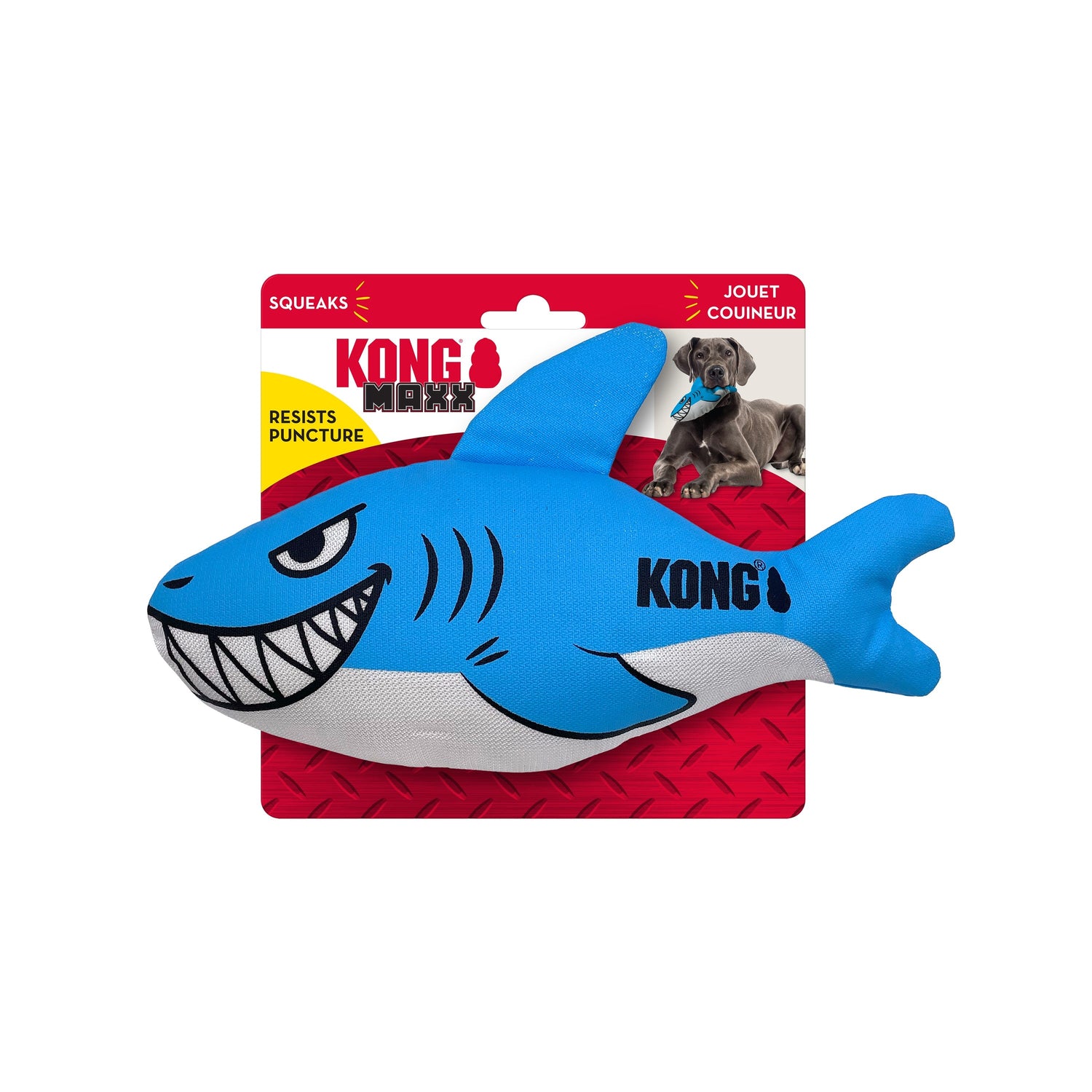 KONG Maxx Shark Dog Toy: Medium
