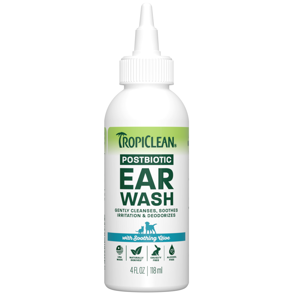TropiClean Alcohol-Free Ear Wash for Dogs: 4 oz