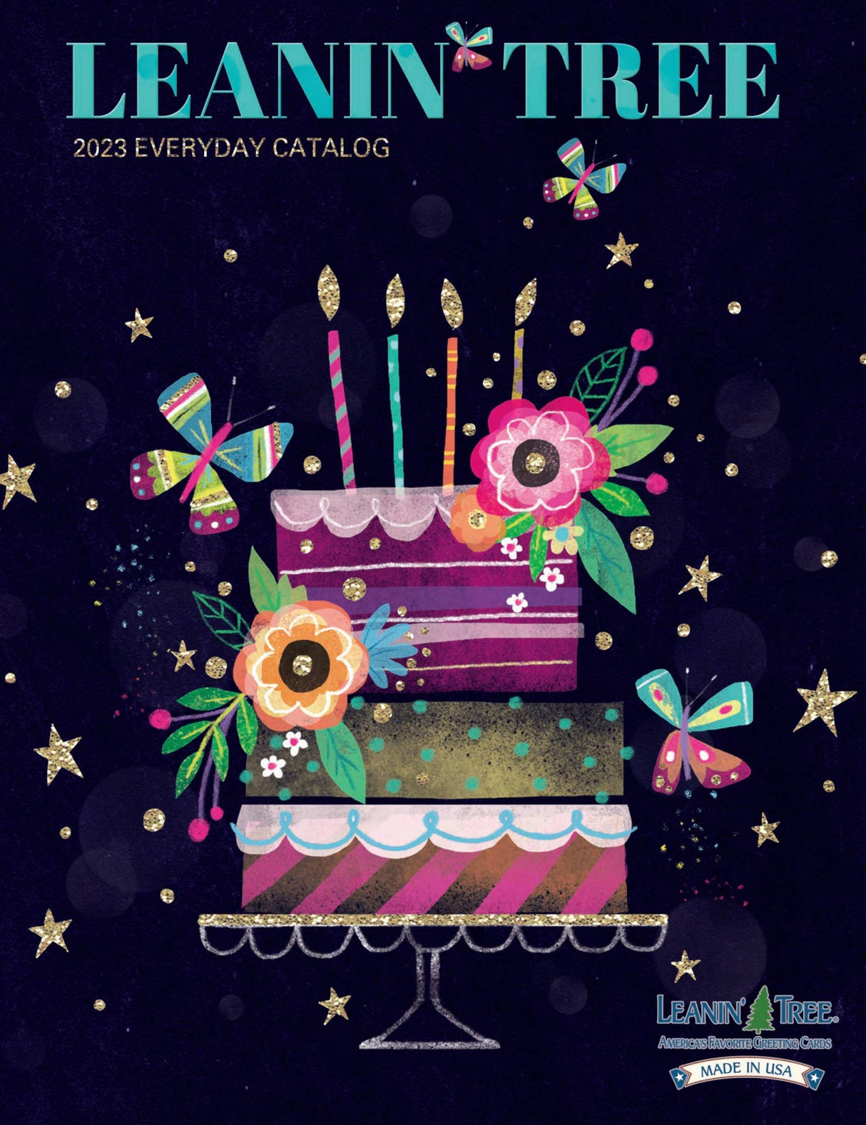 Leaning Tree Card Classic 379: EVCLP 5"x7"