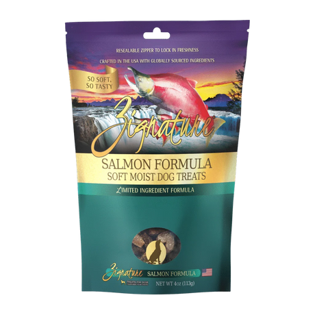Zignature Soft Moist Grain Free Dog Treats: 4 oz