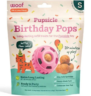 Woof Dog Pupsicle Birthday Refill Pops: SM 6 oz