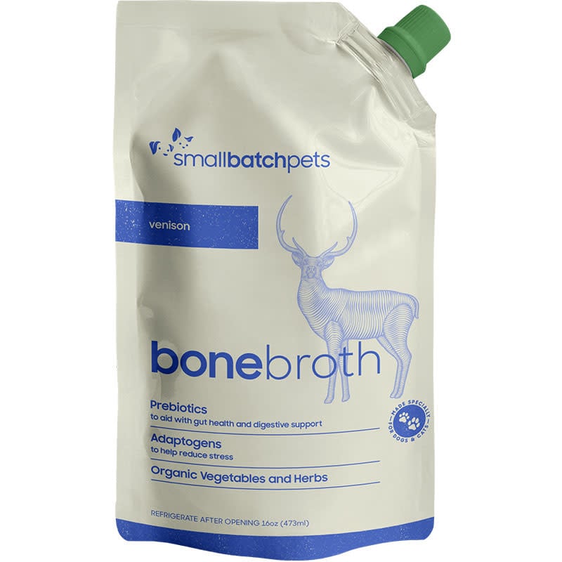 Small Batch Pets Venison Broth: 16OZ