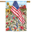 Briarwood Lane America the Beautiful House Flag