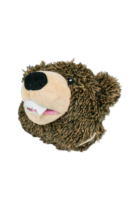 Tall Tails 2-in-1 Bear Head Dog Toy: 5"