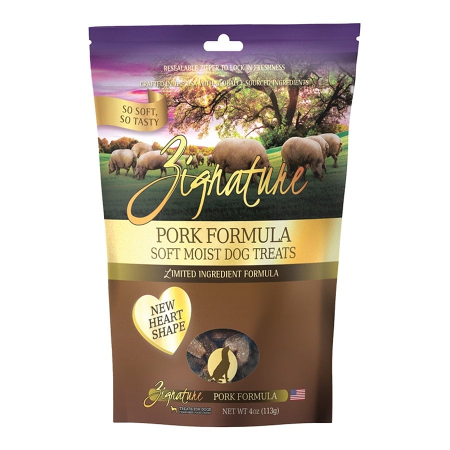 Zignature Pork Soft Moist Grain Free Dog Treats